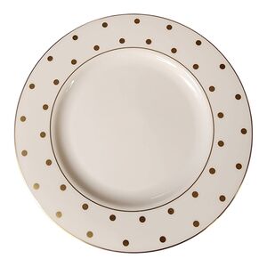 Lenox Kate Spade New York Larabee Road Gold Dots & Trim Salad Plate 8" NEW